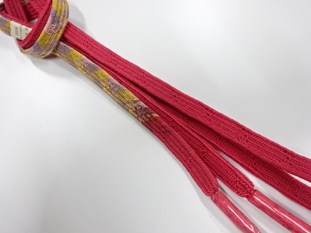 未使用品　正絹　手組帯締め